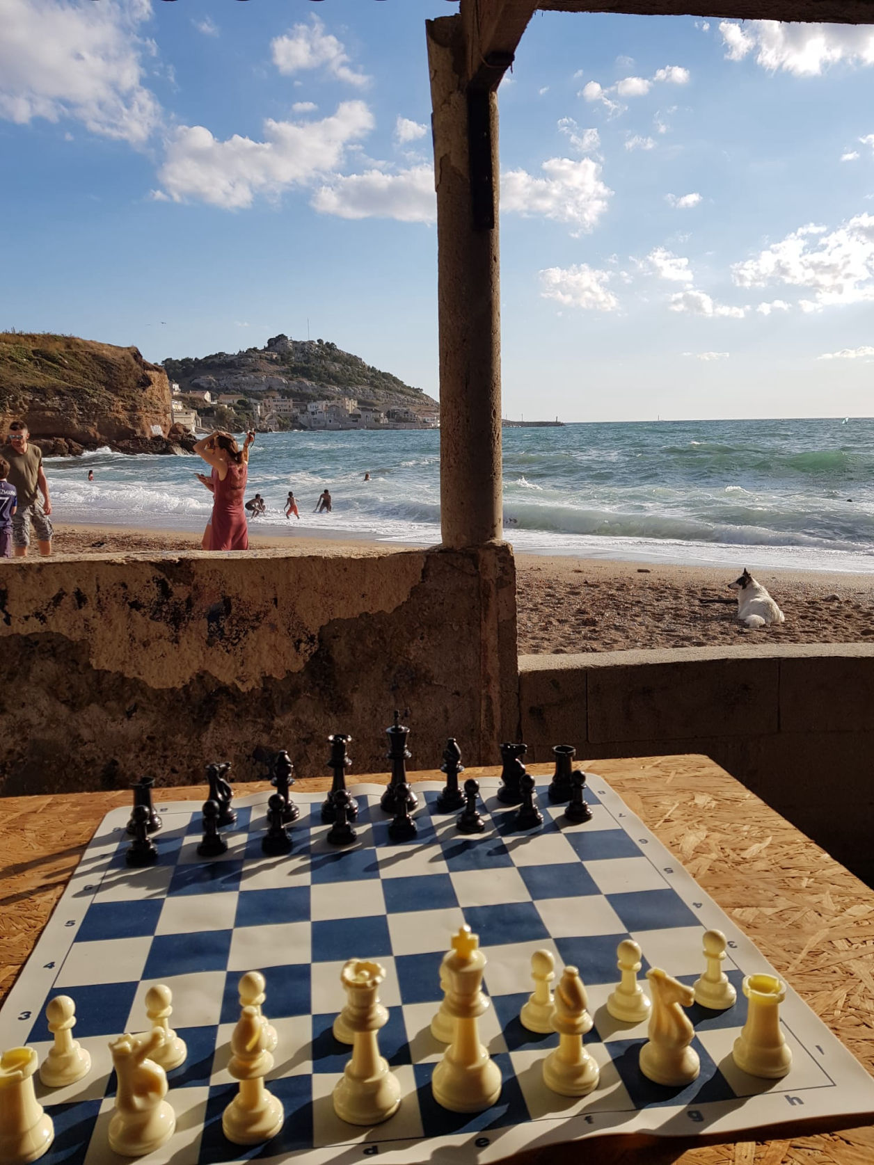 Cours particulier d'échecs à Marseille (au bord de la mer!)